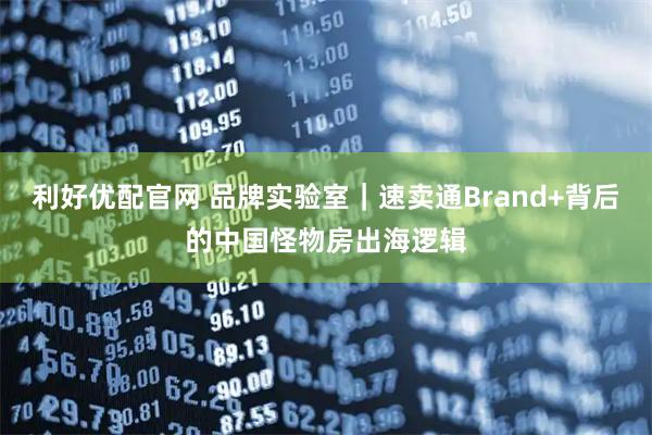 利好优配官网 品牌实验室｜速卖通Brand+背后的中国怪物房出海逻辑